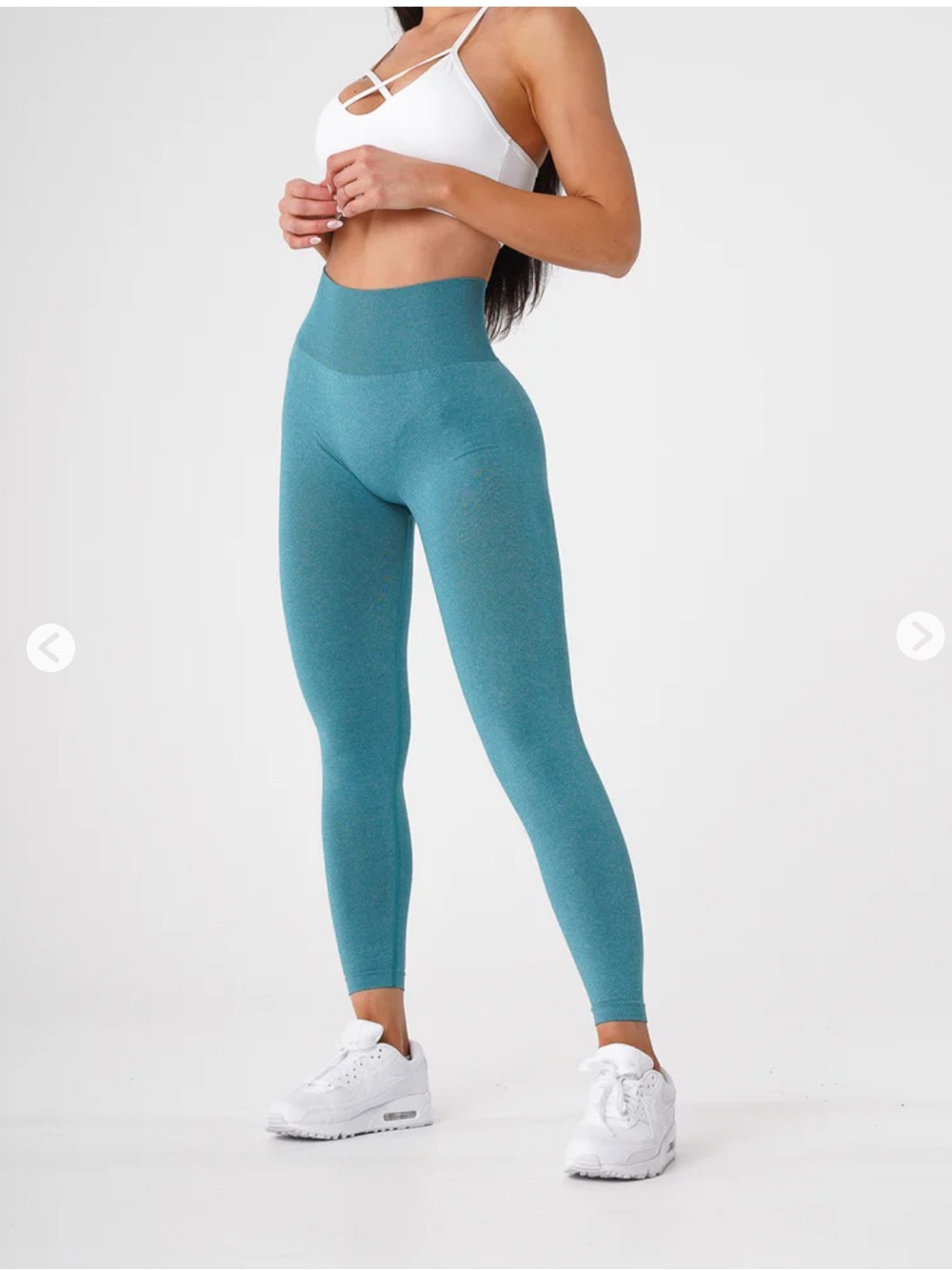 NVGTN High Waist Seamless Teal Leggings